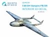 Quinta Studio QD48338 DH Vampire FB.5/FB.9 3D-Printed coloured Interior on decal paper (Airfix) 1/48